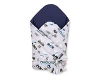 Rożek dla niemowląt z wiązaniem 2w1 usztywniany i miękki -