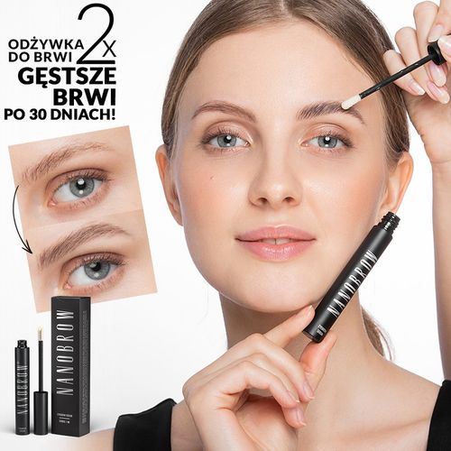 3x odżywka do brwi Nanobrow serum regenerujące brwi, odżywka na porost brwi na Arena.pl