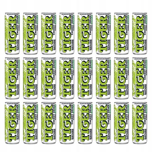 TIGER napój gazowany energetyzujący NATURE Apple Mix Bez cukru 24x 250ml na Arena.pl
