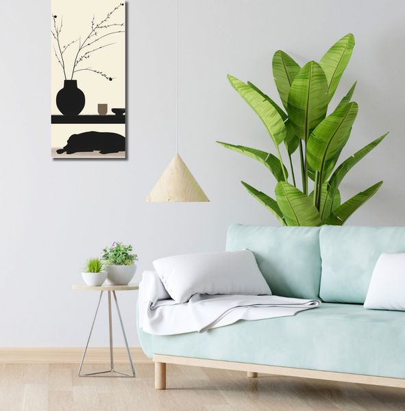 Obraz 30x70cm Wypocznij Psino zdjęcie 2