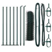 Ogrodzenie z słupkami Zielony 0.8 x 10 m Stal pokryta PCV