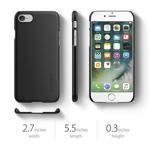 SPIGEN THIN FIT 054CS22208 IPHONE 7 / 8 CZARNY na Arena.pl