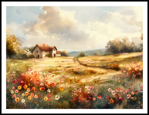 Plakat 100x75cm Sielski Domek na Arena.pl