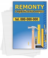 ulotki A6 reklamowe firmowe 5000 szt różne wzory REMONTY WYKOŃCZENIA