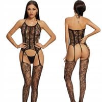 BODYSTOCKING KOMBINEZON EROTYCZNY BIELIZNA BODY