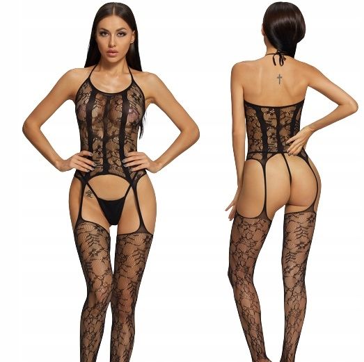BODYSTOCKING KOMBINEZON EROTYCZNY BIELIZNA BODY zdjęcie 1
