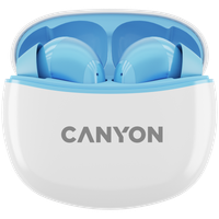 CANYON Słuchawki dokanałowe TWS-5 Etui Niebieskie