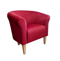 Fotel Milo nogi 20cm buk czerwony MG31