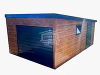 Garaż blaszany 4x6 Dach Płyta warstwowa Brama drzwi + okno GP170