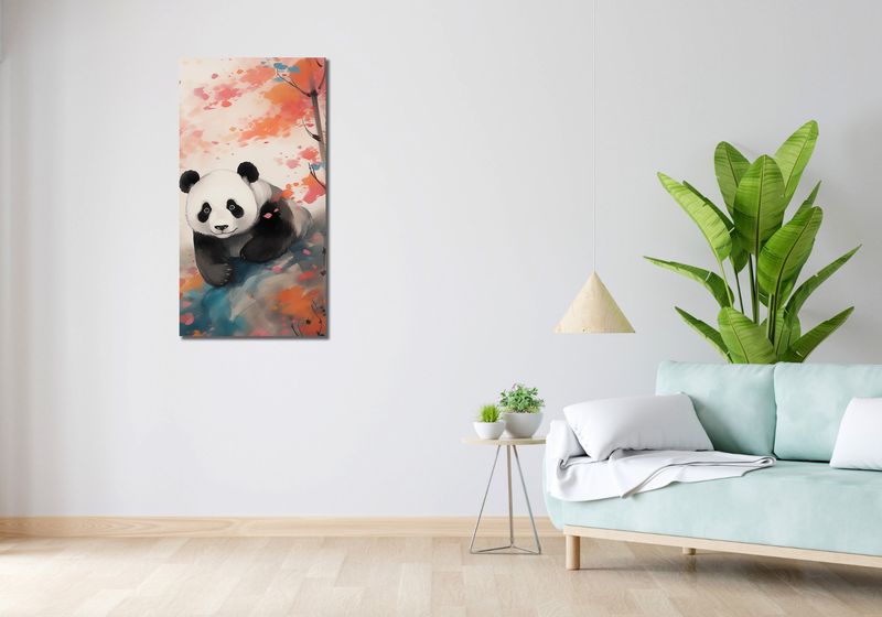 Obraz 50x100cm Panda wśród Klonów zdjęcie 2