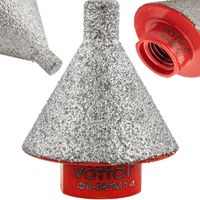 TARNIK FREZ STOŻKOWY OTWORNICA DIAMENT STOŻEK SZLIFOWANIA GRESU M14 9-38 mm