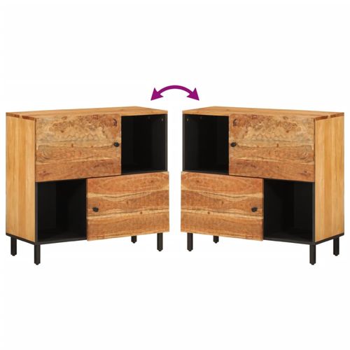 Szafka, 80x33x75 cm, lite drewno akacjowe na Arena.pl