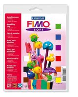 Zestaw FIMO dla początkujących 9 kol + akcesoria