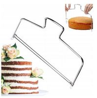 STRUNOWY NÓŻ DO BISZKOPTU TORTÓW CIASTA 30CM 2 STRUNY DO CIĘCIA BISZKOPTA