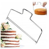 STRUNOWY NÓŻ DO BISZKOPTU TORTÓW CIASTA 30CM 2 STRUNY DO CIĘCIA BISZKOPTA