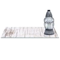 SZKLANA PODSTAWKA POD ZNICZE z dedykacją 60x20cm Dechy 115c