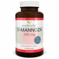 Medverita D-mannoza 500 mg 100 kapsułek UKŁAD MOCZOWY