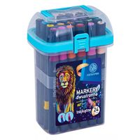 MARKERY ARTYSTYCZNE 24 ASTRA TRÓJKĄTNE PĘDZELKOWE DWUSTRONNE