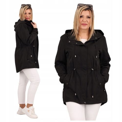 LEKKA KURTKA PARKA DAMSKA PRZEJŚCIOWA MODNA NA WIOSNĘ DUŻE ROZMIARY na Arena.pl