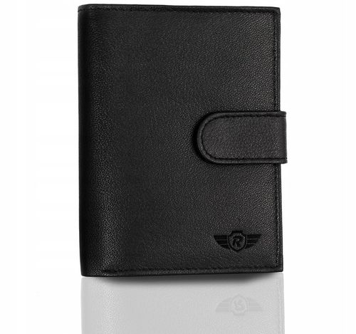 REVERSE Skórzany portfel męski skóra naturalna antykradzieżowy ochrona na Arena.pl