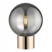 Lampa nocna stołowa złota, okrągła kula do sypialni do kontaktu ARCTURUS XX