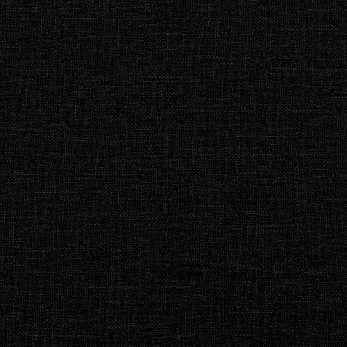 Łóżko kontynentalne z materacem, czarne, tkanina 140x200 cm na Arena.pl