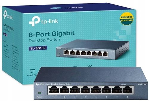 SWITCH TP-LINK TL-SG108 GIGABIT 8 PORTÓW na Arena.pl