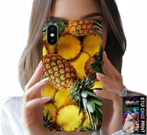 ETUI DO IPHONE X / XS - ANANAS OWOCOWY CASE OBUDOWA + SZKŁO na Arena.pl