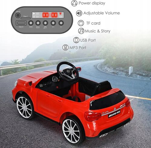 MERCEDES GLA 4x4 12V, PILOT 2.4G, 4 AMORY Auto na akumulator, koła EVA na Arena.pl