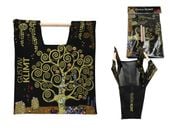 Torba z drewnianym uchwytem - G. Klimt, Drzewo życia (CARMANI)