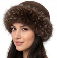 CZAPKA DAMSKA ZIMOWA MODNA ELEGANCKA CIEPŁA SZTUCZNE FUTERKO