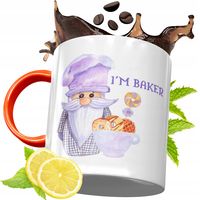 Kubek Pomarańczowy Dla Piekarza Prezent Z Nadrukiem Ze Zdjęciem