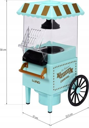 MASZYNKA DO POPCORNU 1200W MASZYNA URZĄDZENIE DO ROBIENIA POPCORNU na Arena.pl