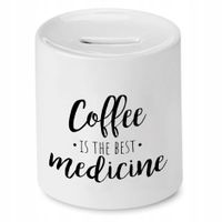 Dla Baristy Prezent Skarbonka The Best Medicine Z Nadrukiem Ze Zdjęciem