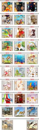 FOTOTAPETA 3D OKNO widok most kładka las drzewa na Arena.pl