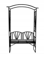Pergola Ogrodowa ŁUK z Ławką na róże metalowa