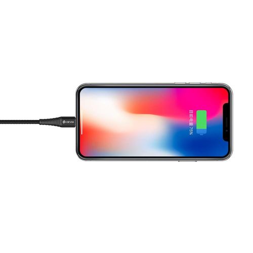 Kabel Devia Storm 2w1 USB A/typ-C do 8pin czarny 2,4A 1m na Arena.pl