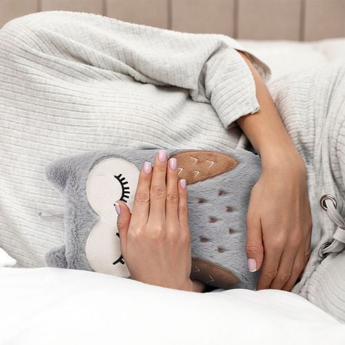 Termofor Sowa w Pokrowcu Sweterku Podogrzewacz Gumowy na Wodę do Ogrzewania na Arena.pl