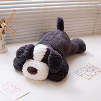 DLA NAJMŁODSZYCH  MASKOTKA PRZYTULANKA PIESEK CIEMNOSZARY