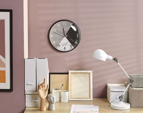 Zegar ścienny ø 33 cm czarno-biały DAVOS na Arena.pl