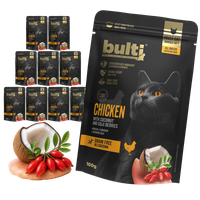 BULTI Superfood mokra karma dla kota Kurczak Kokos i Jagody 10x100g