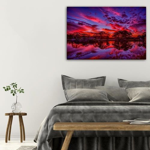 Deco Panel, Chmury nad jeziorem 3 90x60 na Arena.pl