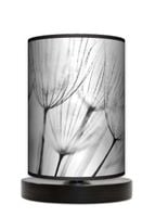 Lampa stołowa - nocna drewniana mała - Dmuchawce