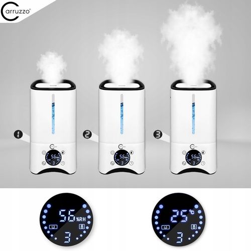 Nawilżacz powietrza AUTOMATYCZNY + AROMATERAPIA 6w1 +12 OLEJKÓW FILTR na Arena.pl