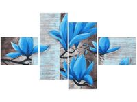 OBRAZ NIEBIESKI KWIAT MAGNOLII