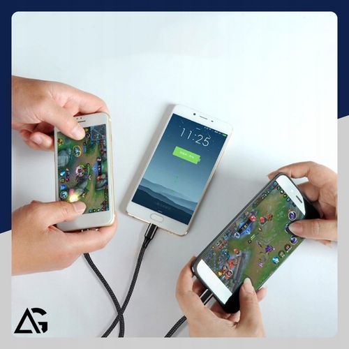 SZYBKA ŁADOWARKA DO TELEFONU KOSTKA 4X USB SZYBKIE ŁADOWANIE I KABEL 3W1 na Arena.pl