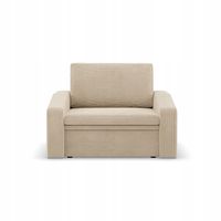 SOFA KANAPA FOTEL ORBIT 90 BEŻOWY Rozkładany Funkcja Spania POSO SZTRUKS