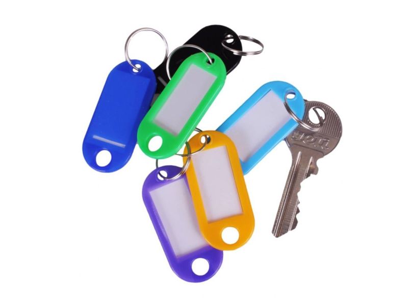 Identyfikatory breloki zawieszki do kluczy 100szt zdjęcie 3