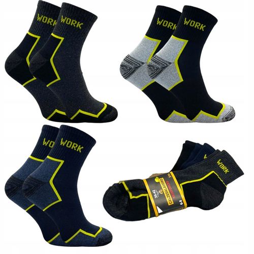 9 par SKARPETY ROBOCZE antybakteryjne BHP WORK męskie frotte POLSKIE 43-46 na Arena.pl