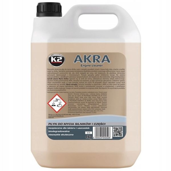 Preparat do Mycia Silnika K2 Akra 5L K175 zdjęcie 9